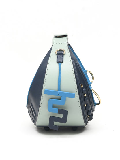 Halo Bag - Blue, Navy & Mint