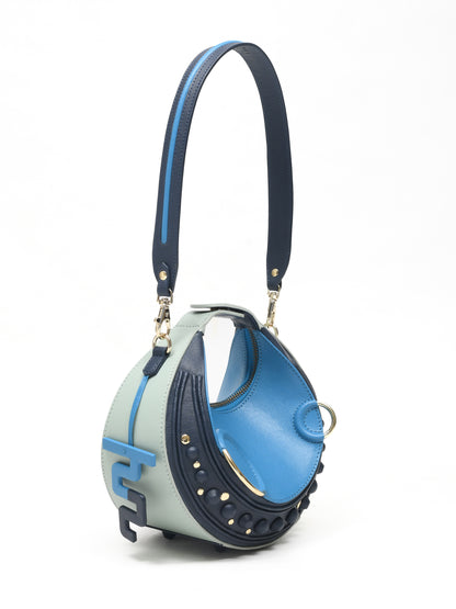 Halo Bag - Blue, Navy & Mint