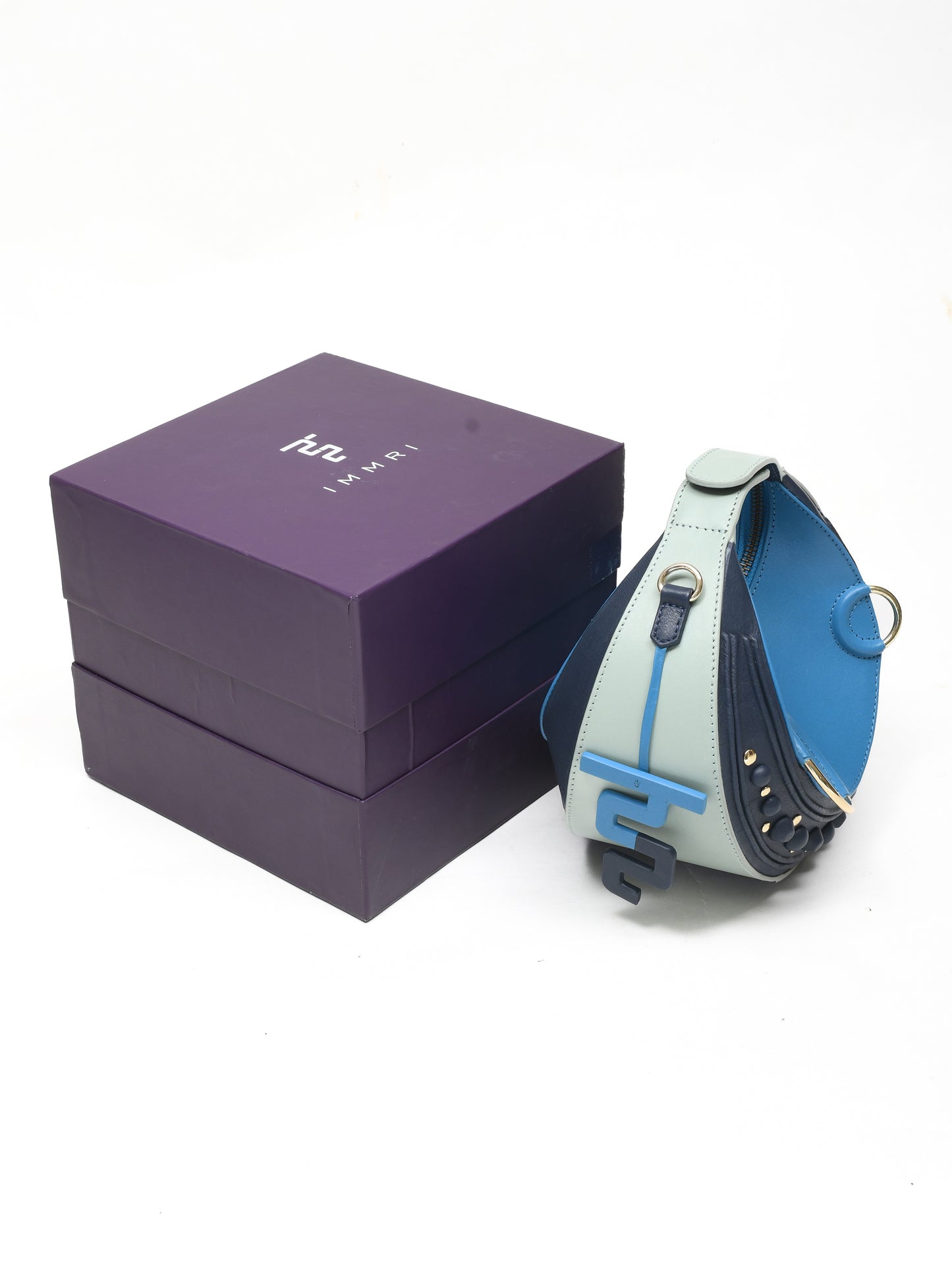 Halo Bag - Blue, Navy & Mint