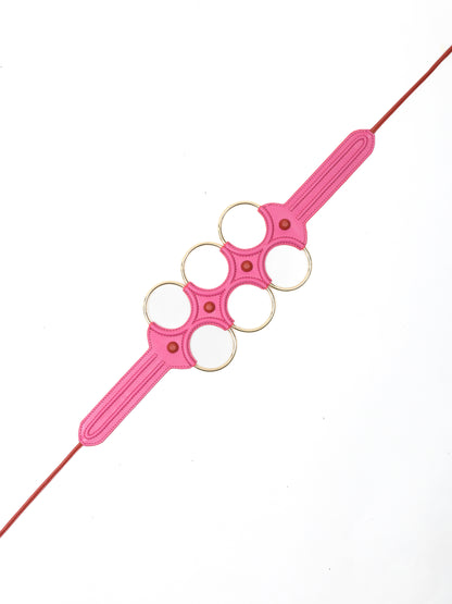 Hoop Loop Belt - Pink & Red