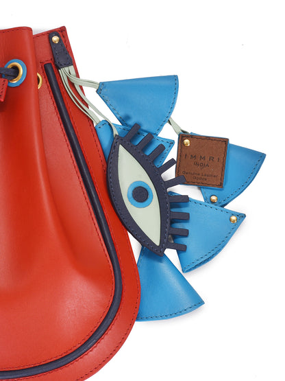 Evil Eye Potli Bag - Chatak Red